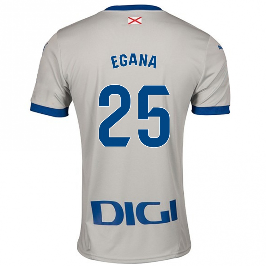 Women Football Eider Egaña #25 Light Gray Away Jersey 2024/25 T-Shirt Australia