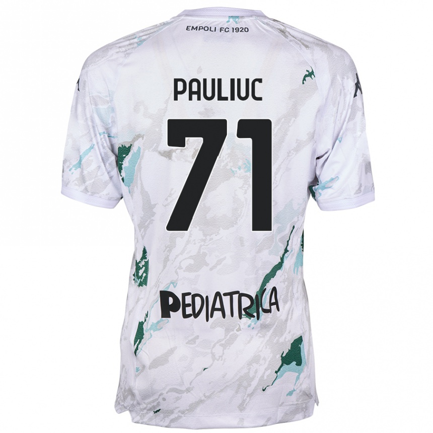 Women Football Nicolò Pauliuc #71 Grey Away Jersey 2024/25 T-Shirt Australia