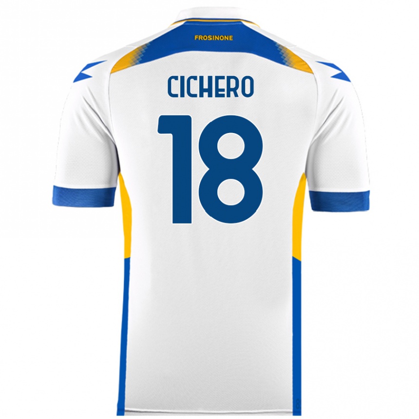 Women Football Alejandro Cichero #18 White Away Jersey 2024/25 T-Shirt Australia