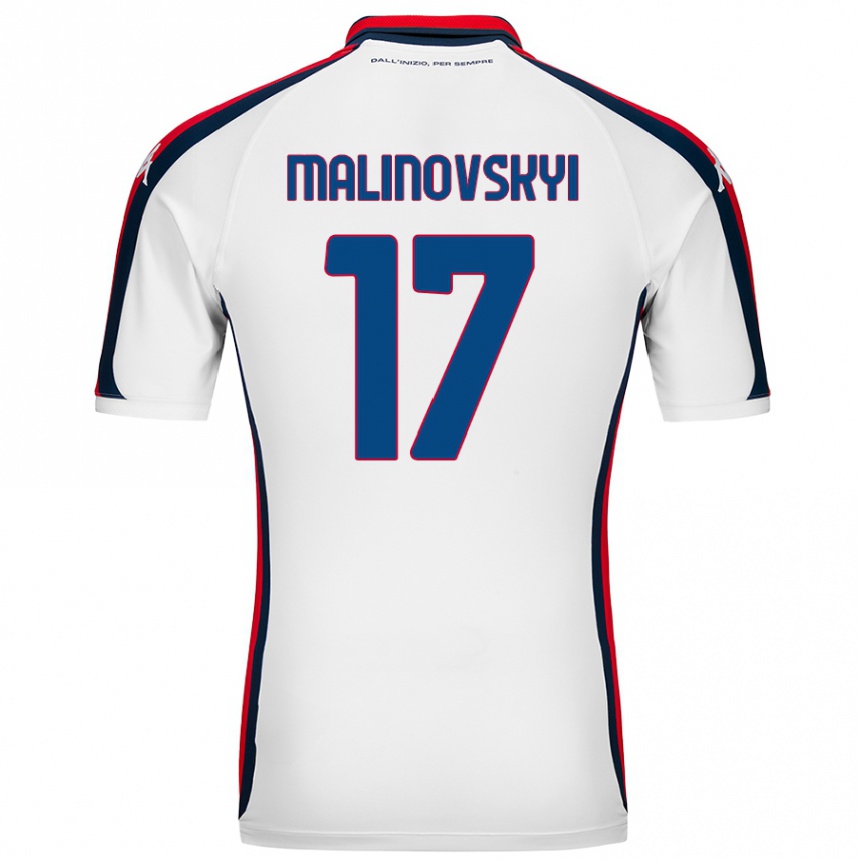 Women Football Ruslan Malinovskyi #17 White Away Jersey 2024/25 T-Shirt Australia