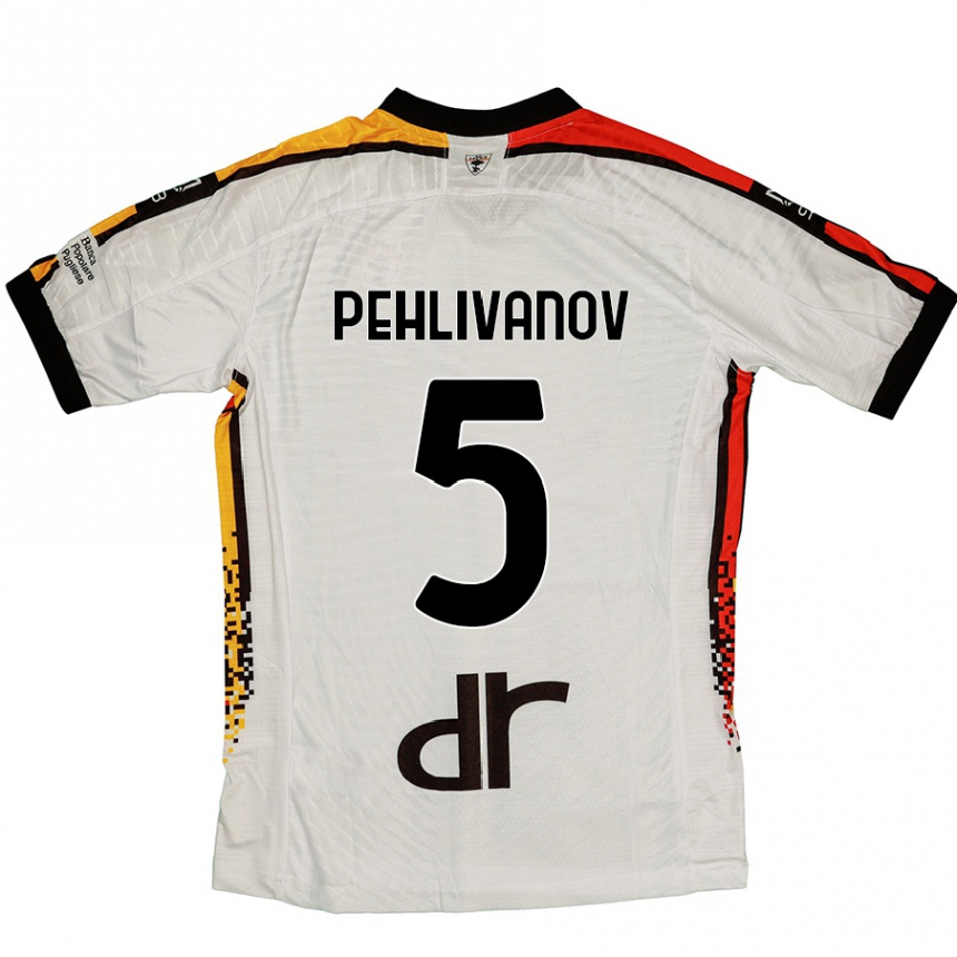 Women Football Cristian Pehlivanov #5 White Black Away Jersey 2024/25 T-Shirt Australia