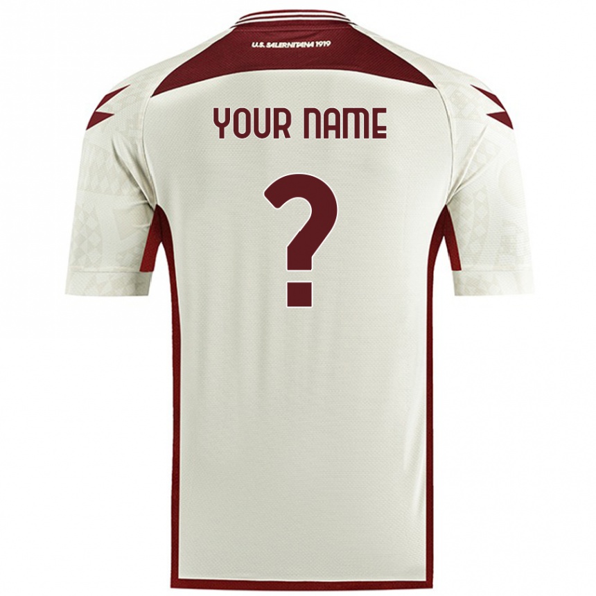 Women Football Your Name #0 Cream Color Away Jersey 2024/25 T-Shirt Australia