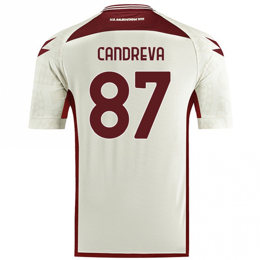 Women Football Antonio Candreva #87 Cream Color Away Jersey 2024/25 T-Shirt Australia