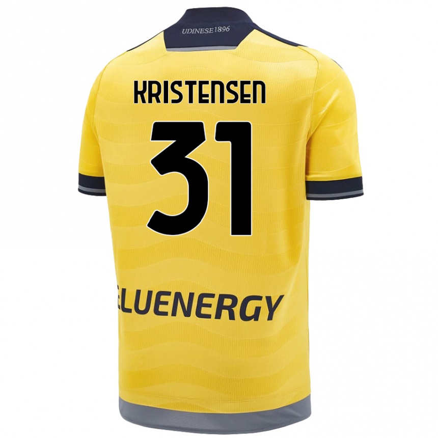 Women Football Thomas Kristensen #31 Golden Away Jersey 2024/25 T-Shirt Australia