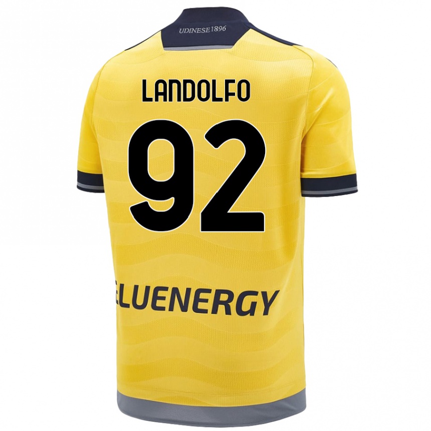 Women Football Tommaso Landolfo #92 Golden Away Jersey 2024/25 T-Shirt Australia